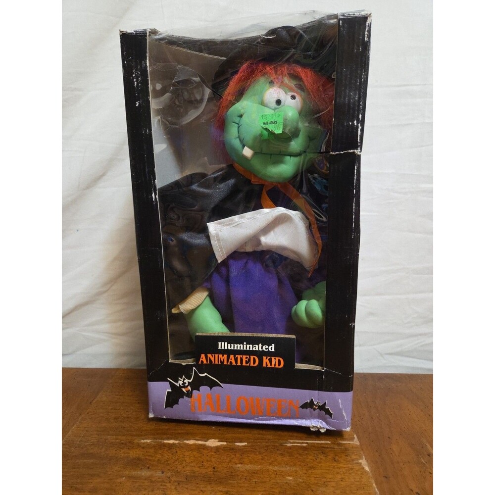 Vigor Animated Witch Halloween Monster Doll Figure 1997 Vintage W Box
